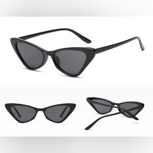 Vintage Style Cateye Sunglasses Black
